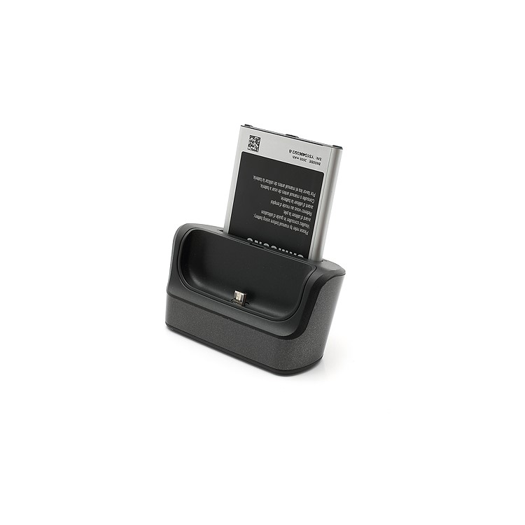 Dual USB Cradle Dock Charger with Battery Slot for Samsung Galaxy S IV S4 i9500 i9502 i9505-5
