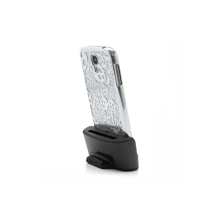 Dual USB Cradle Dock Charger with Battery Slot for Samsung Galaxy S IV S4 i9500 i9502 i9505-9