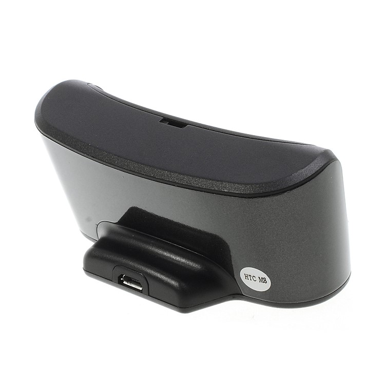 Black Data Sync Charging Dock Cradle Stand for HTC One M8-4
