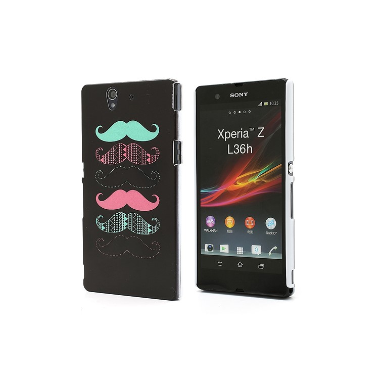 black le moustache design for sony xperia z c6603 c6602 l36h hspa lte tvc mall black le moustache design for sony xperia z c6603 c6602 l36h hspa lte tvc mall