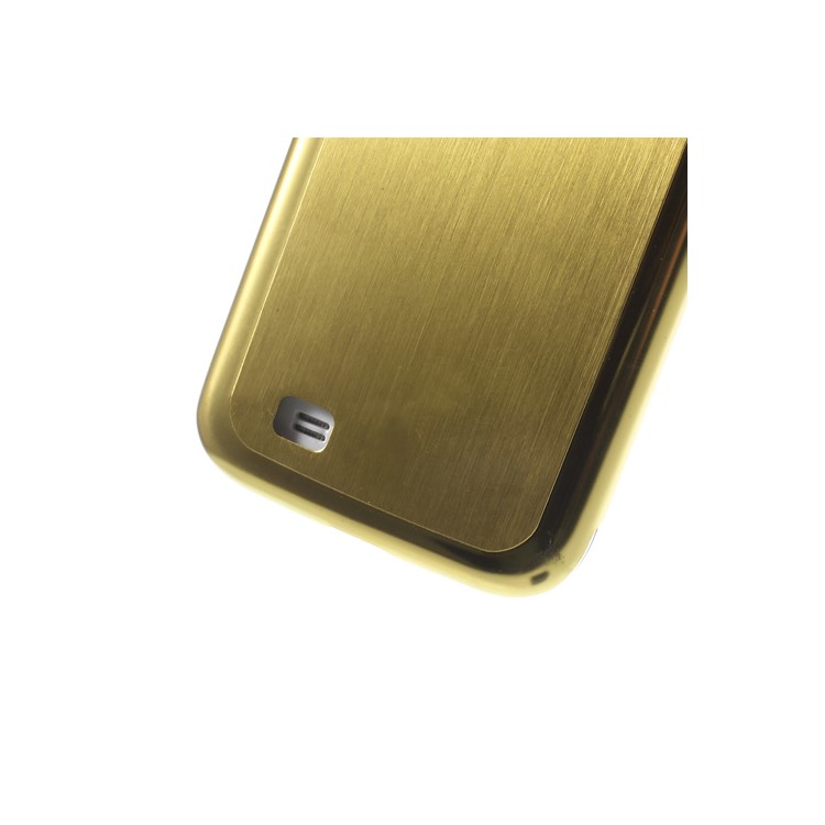 Gold Durable Brushed & Electroplated Metal Hard Cover for Samsung Galaxy S IV I9500-6