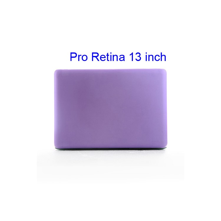 Detachable Clear Crystal Cover Case for MacBook Pro 13.3 inch Retina Display (A1425) - Translucent Purple