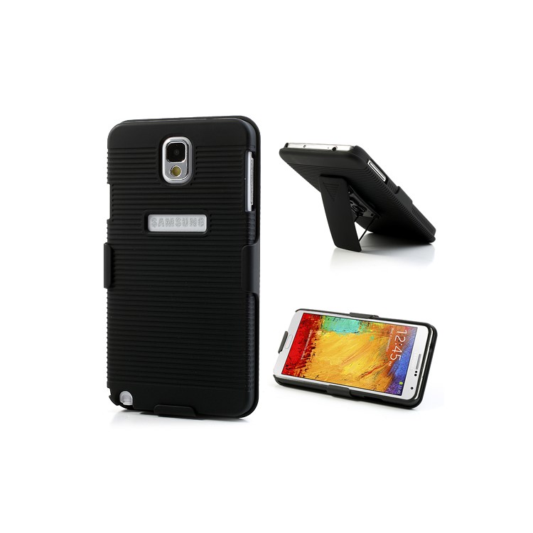 Swivel Belt Clip for Samsung Galaxy Note 3 N9000 Rubberized Slide Case Holster Stand-1