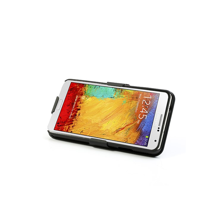 Swivel Belt Clip for Samsung Galaxy Note 3 N9000 Rubberized Slide Case Holster Stand-13