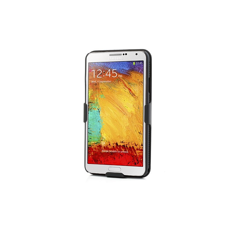 Swivel Belt Clip for Samsung Galaxy Note 3 N9000 Rubberized Slide Case Holster Stand-2