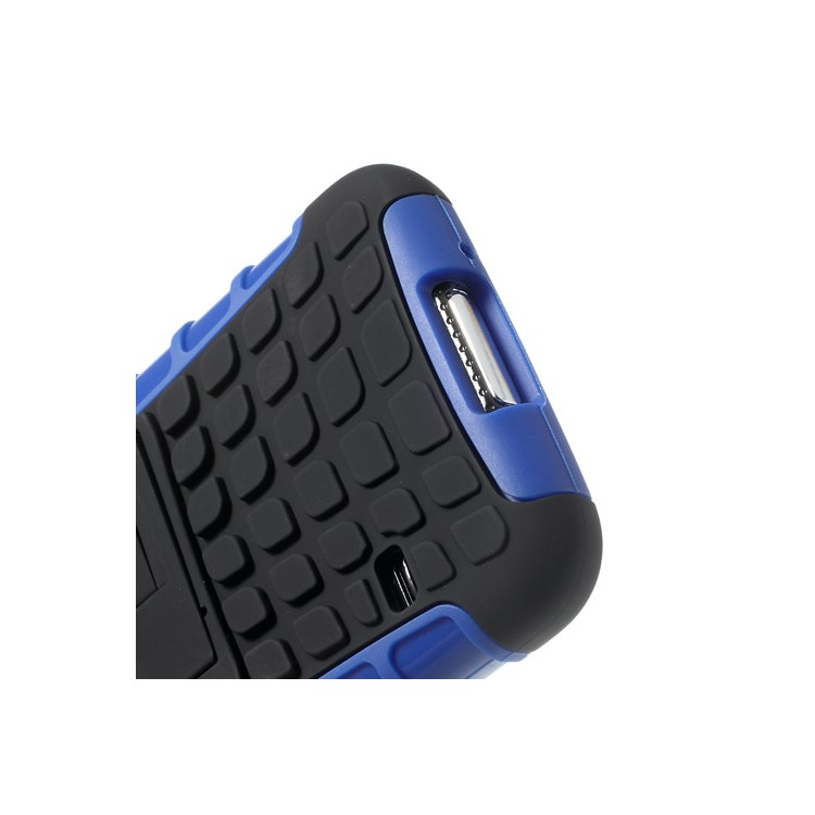 Skid-proof PC + TPU Protective Case w/ Kickstand for Samsung Galaxy S5 G900 - Blue-7