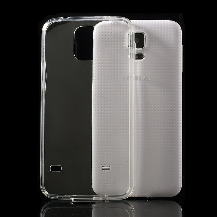 

For Samsung Galaxy S5 G900 G900M Glossy Crystal Clear Acrylic + TPU Hybrid Case - Transparent