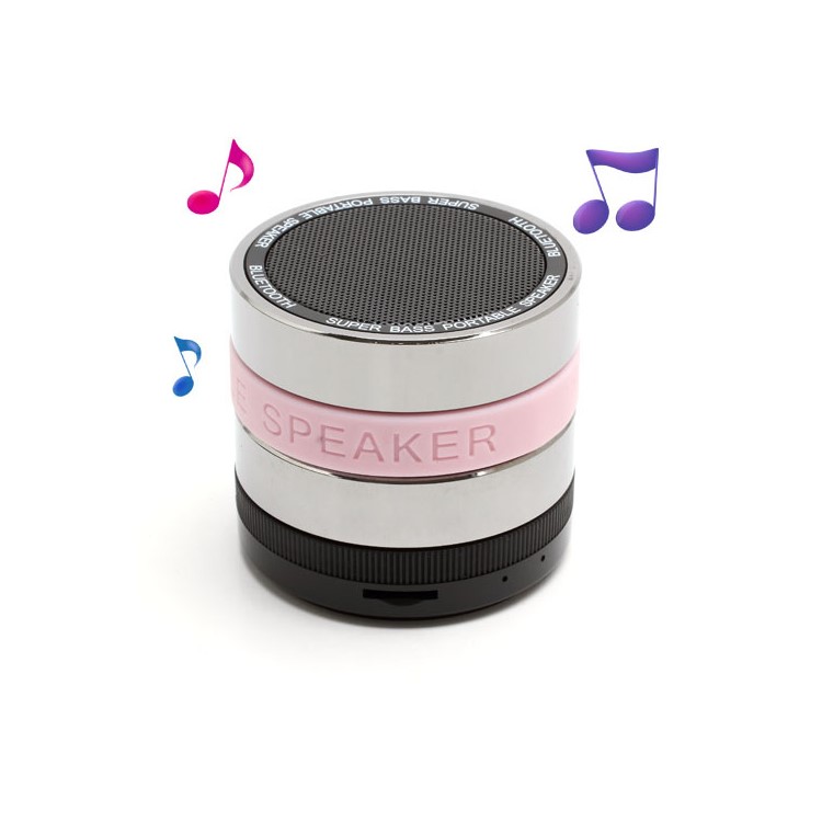 HI-FI Super Bass Bluetooth / TF / Handsfree Phone Intelligent Voice Speaker - Pink