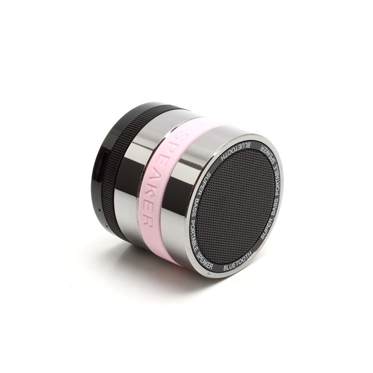 HI-FI Super Bass Bluetooth / TF / Handsfree Phone Intelligent Voice Speaker - Pink