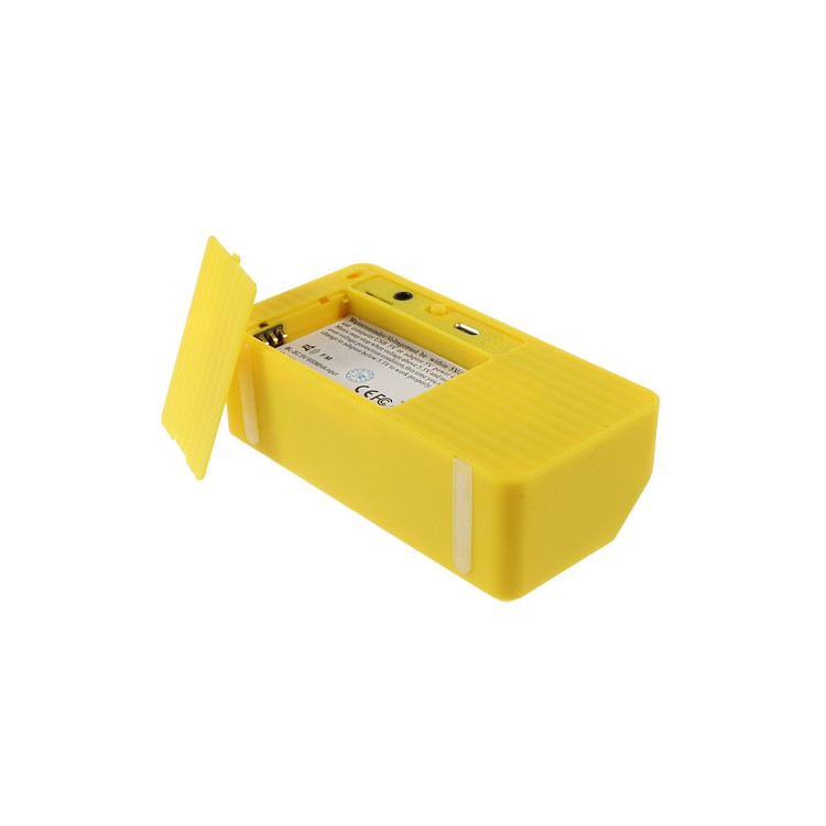 Yellow Rectangle Bluetooth Speaker Support TF Card / FM / Hands-free Call / Line-in (S01)-2