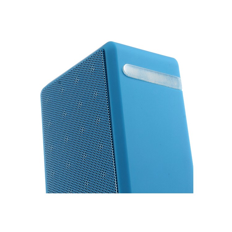 Blue Rectangle Bluetooth Speaker Support TF Card / FM / Hands-free Call / Line-in (S01)-5