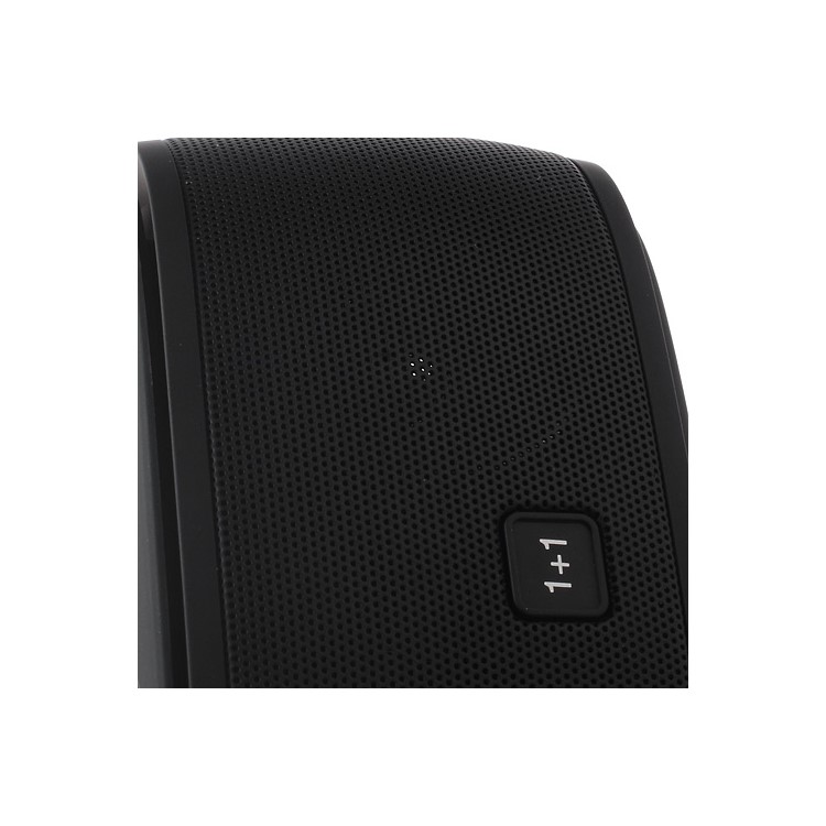 Smart Music 1+1 NFC Bluetooth Speaker 3D Surround Sound Effect - Black-4