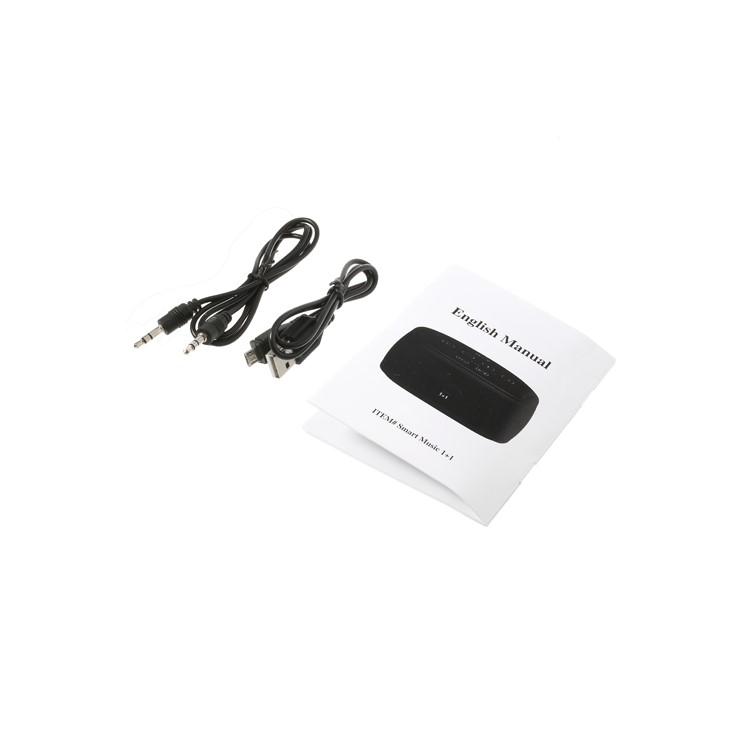 Smart Music 1+1 NFC Bluetooth Speaker 3D Surround Sound Effect - Black-7