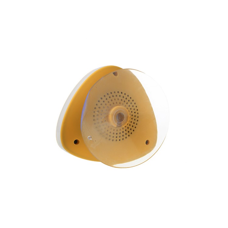 Mini Suction Cup Wireless Bluetooth Waterproof Speaker with MIC - Yellow-3