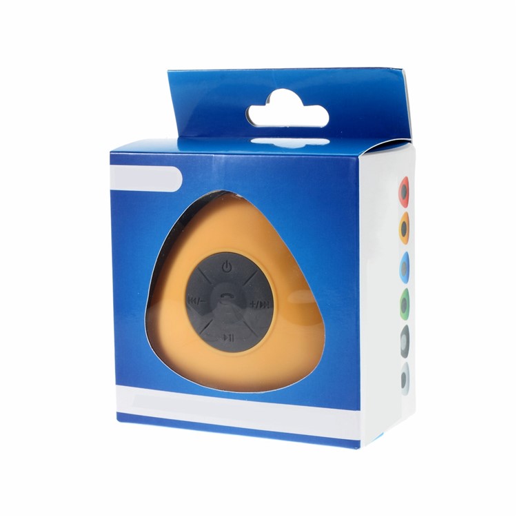 Mini Suction Cup Wireless Bluetooth Waterproof Speaker with MIC - Yellow-7