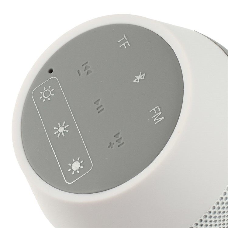 White AEC BQ-615 Portable Multi-function Bluetooth Speaker with MIC Support FM / TF Card / AUX-input-3