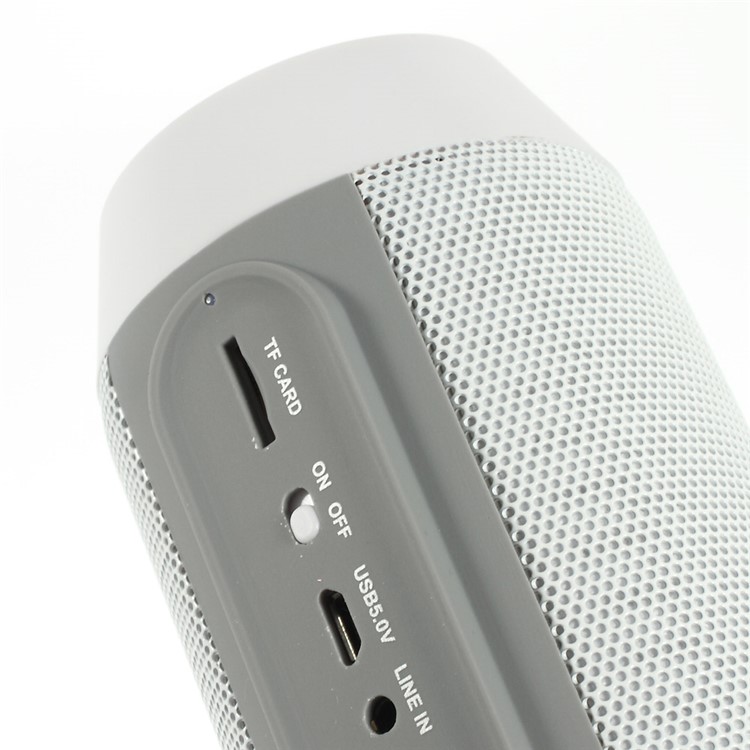 White AEC BQ-615 Portable Multi-function Bluetooth Speaker with MIC Support FM / TF Card / AUX-input-4