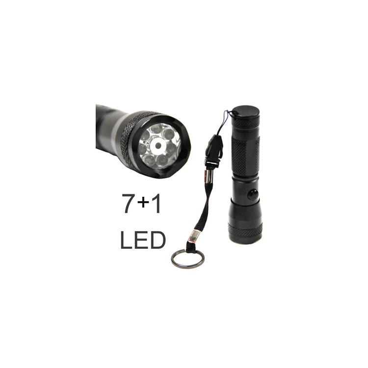 2 In 1 7 Led Torch Lamp Flashlight Light And Laser Pointer Blackonline Tvc Mall Led Torch Lamp Flashlight Light