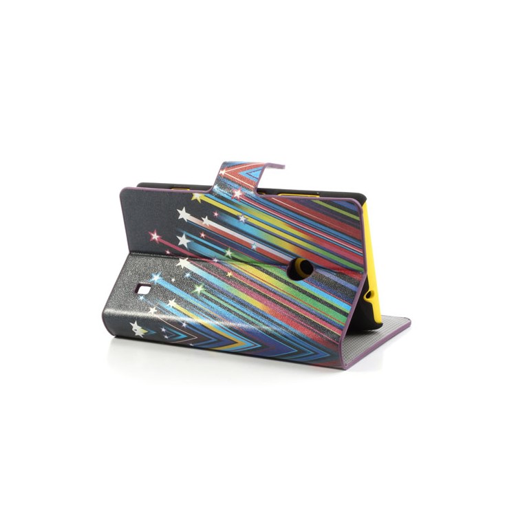 Meteor Shower Folio Leather Case for Nokia Lumia 520, w/ Card Slots and Stand