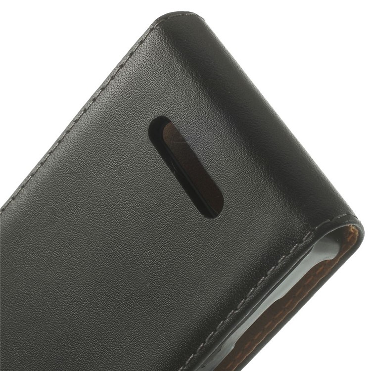 Genuine Split Leather Vertical Flip Cover for Sony Xperia M C1905 C2004-4