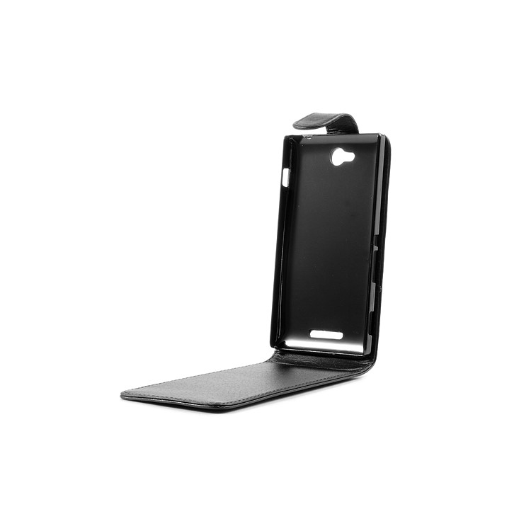 Magnetic Vertical Flip Leather Case Cover for Sony Xperia C C2305 S39h-2