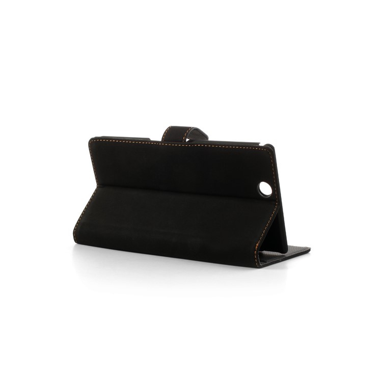 Antique Grain Leather Wallet Case Stand for Sony Xperia Z Ultra C6806 C6802 C6833 XL39h - Black-3