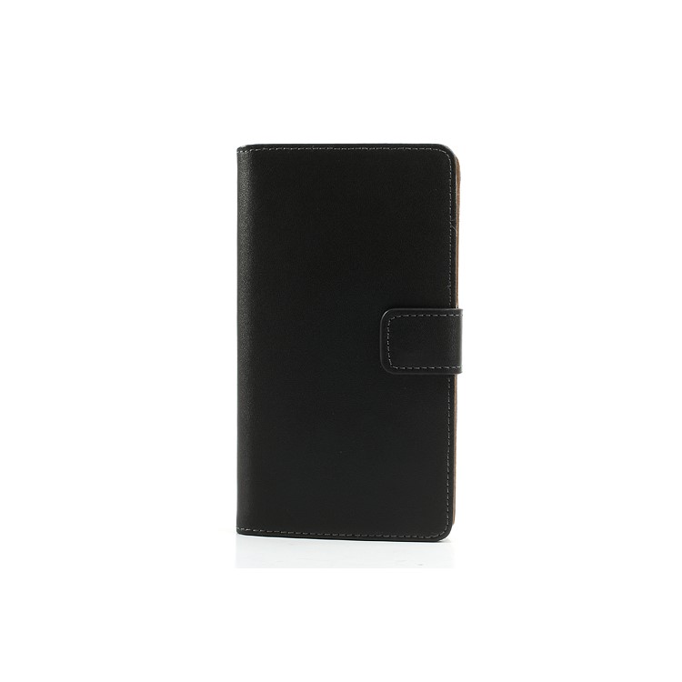 Black Premium Leather Wallet Case w/ Stand for Sony Xperia Z1 Honami C6903 C6902 L39h-3