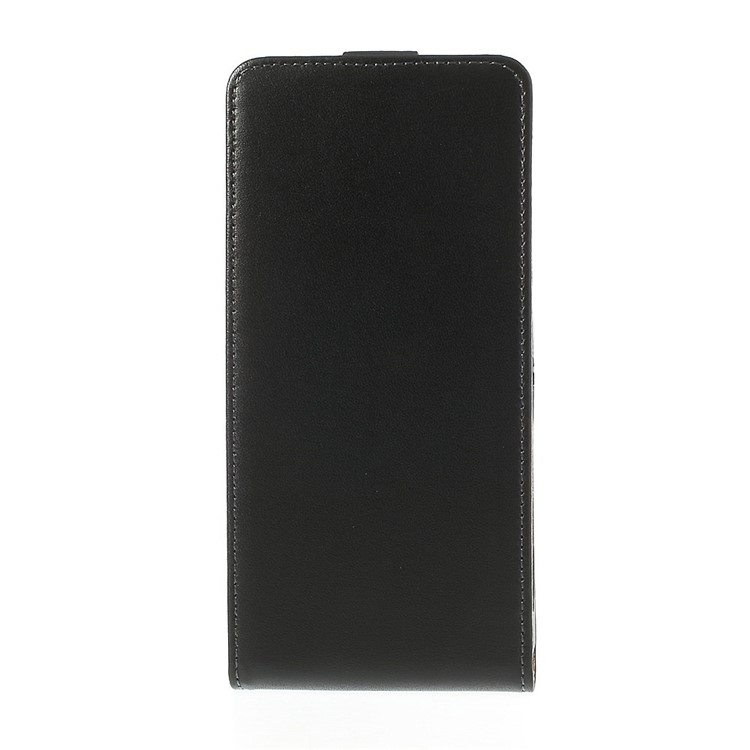 Black Genuine Split Leather Vertical Flip Case for Sony Xperia Z2 D6502 D6503 D6543-4