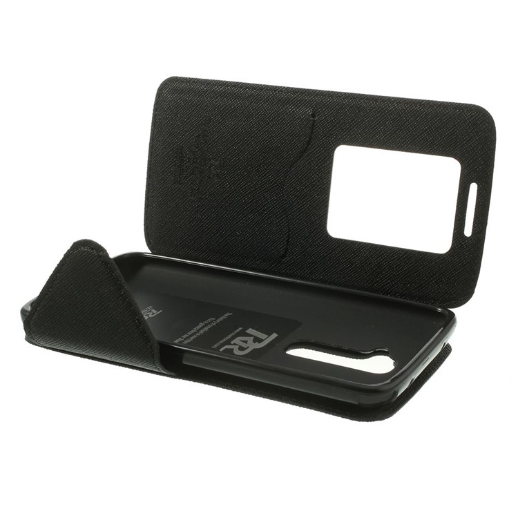 Roar Korea for LG Optimus G2 D803 VS980 Fancy Diary View Window Wallet Leather Cover - Black-6