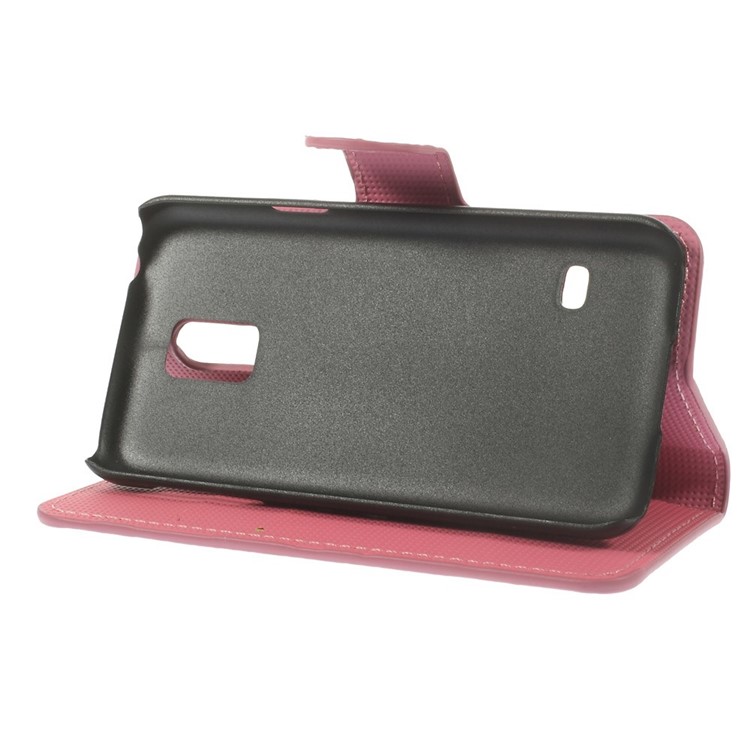 Butterfly Circles Stand Leather Card Holder Case for Samsung Galaxy S5 mini SM-G800-4