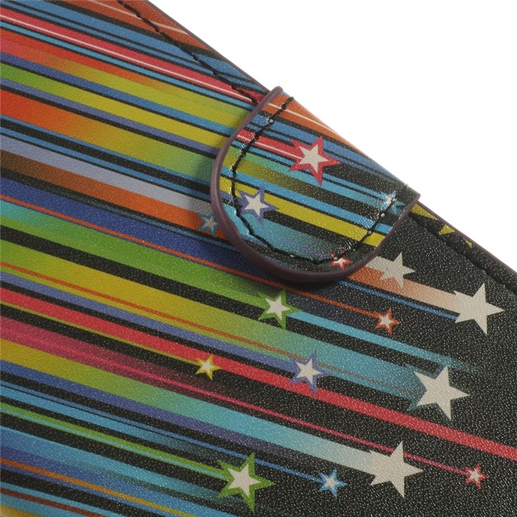 Meteor Shower Wallet Leather Magnetic Cover w/ Stand for Samsung Galaxy S5 mini SM-G800-7