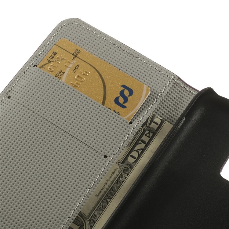 Meteor Shower Wallet Leather Magnetic Cover w/ Stand for Samsung Galaxy S5 mini SM-G800-9