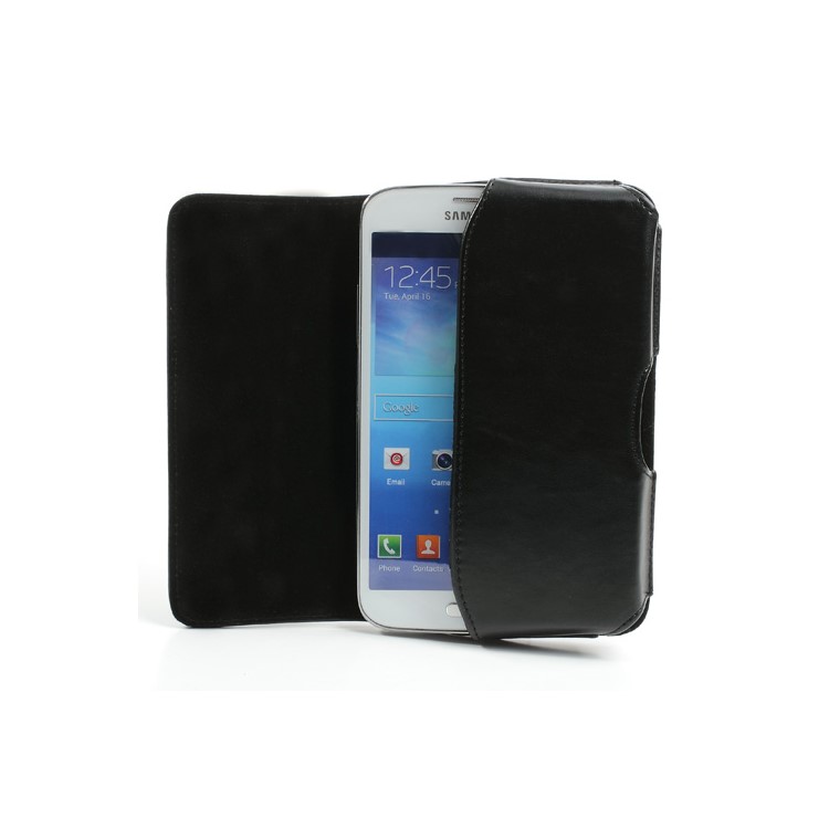 Horizontal Belt Clip Leather Holster Pouch Case for Samsung Galaxy Mega 5.8 I9150 I9152-4