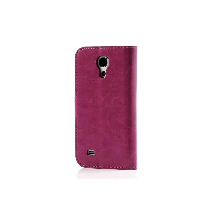 Rose Crazy Horse Stand Leather Cover for Samsung Galaxy S4 mini i9190 i9192-2