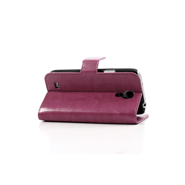 Rose Crazy Horse Stand Leather Cover for Samsung Galaxy S4 mini i9190 i9192-4