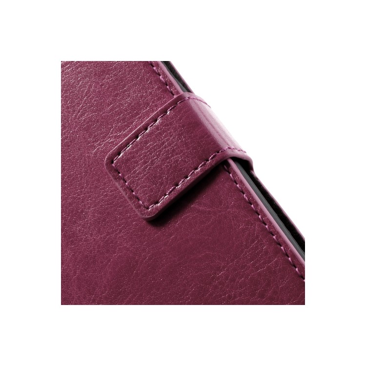 Rose Crazy Horse Stand Leather Cover for Samsung Galaxy S4 mini i9190 i9192-7