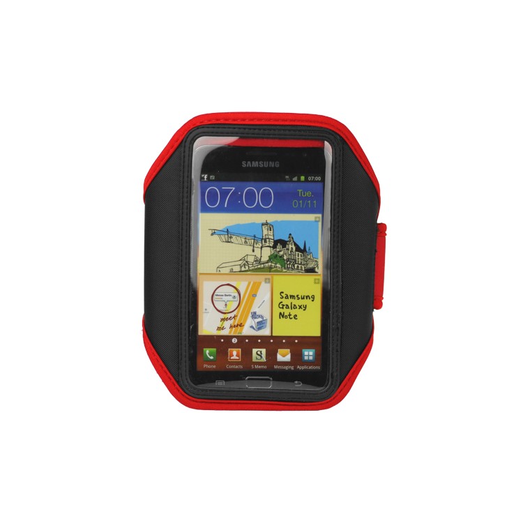 Samsung Galaxy Note I9220 GT-N7000 I717 / Galaxy Note II N7100 Sport Gym Armband Case Cover - Red-1