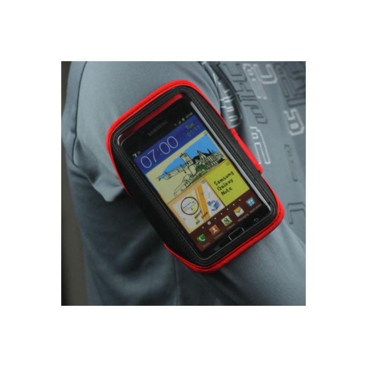 Samsung Galaxy Note I9220 GT-N7000 I717 / Galaxy Note II N7100 Sport Gym Armband Case Cover - Red-4