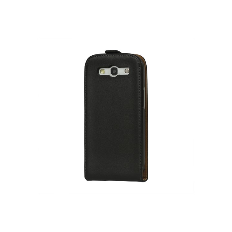 Genuine Split Leather Flip Case for Samsung Galaxy S 3 / III I9300 I747 L710 T999 I535 R530-2