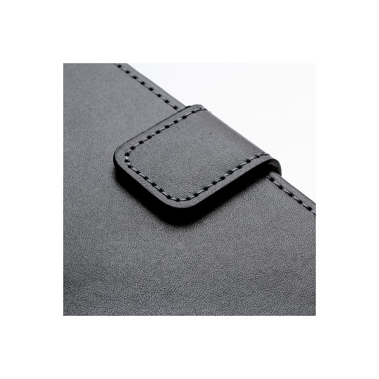 Genuine Split Leather Diary Case w/ Stand for Samsung Galaxy S IV S4 i9500 i9505 - Black-6