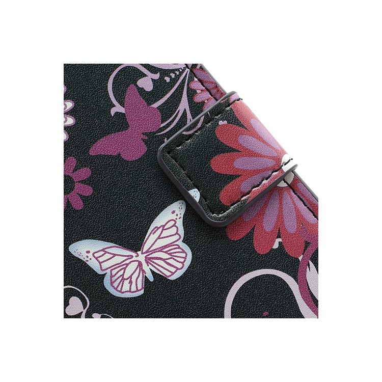 Butterfly & Flower Card Slot Leather Stand Case Shell for Samsung Galaxy S4 i9500 i9502-8