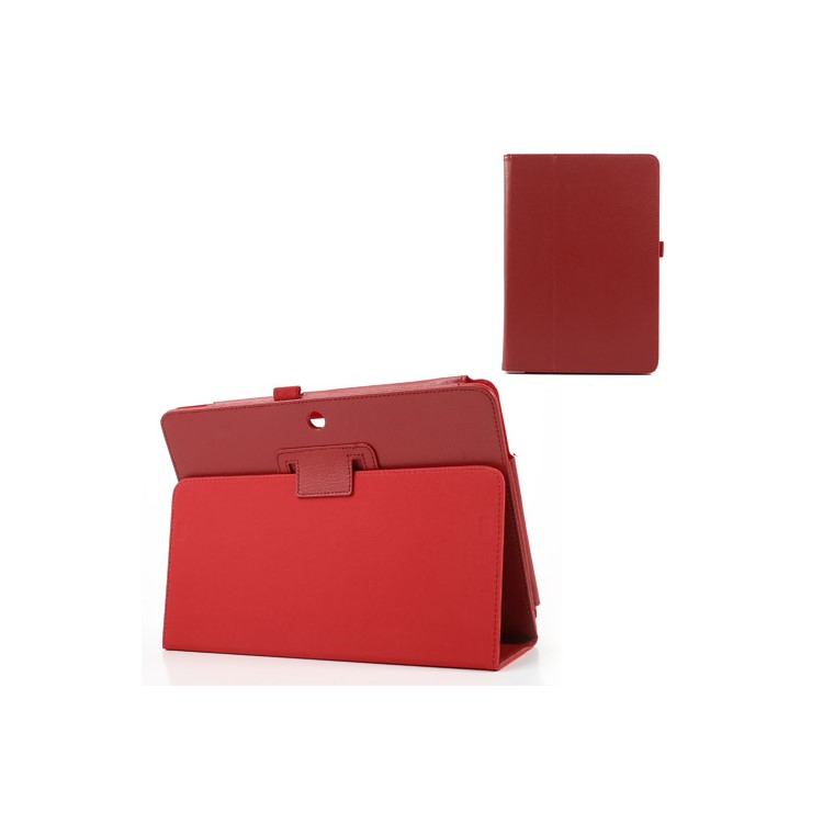 Red PU Leather Stand Cover for ASUS ME102A MeMO Pad 10