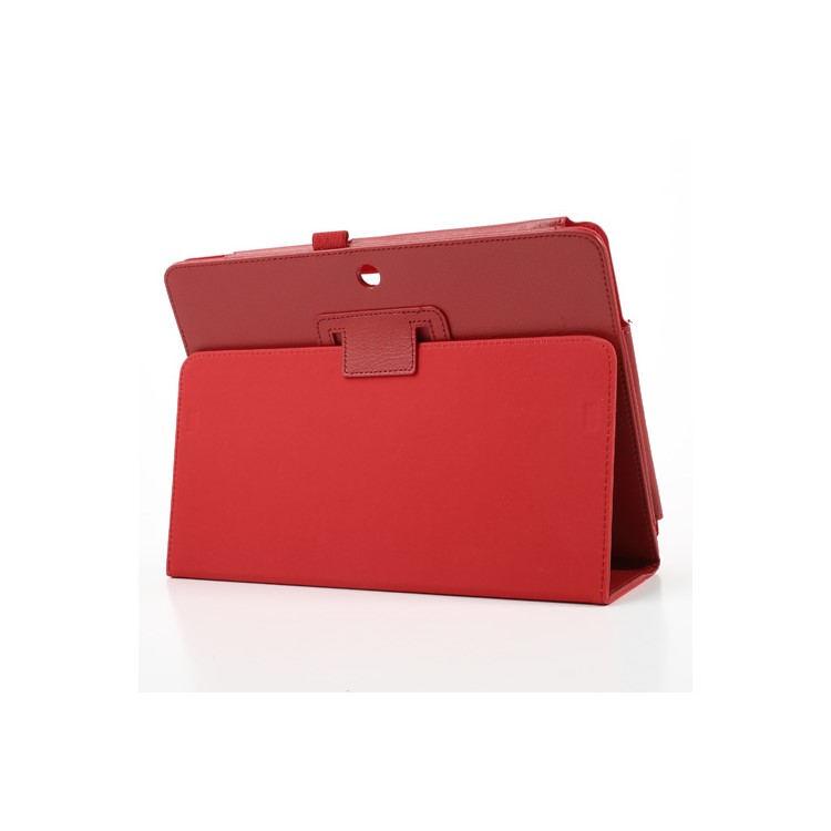 Red PU Leather Stand Cover for ASUS ME102A MeMO Pad 10