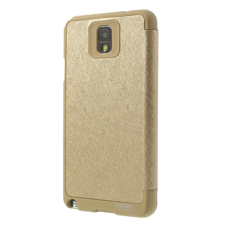 mercury goospery for samsung galaxy note 3 n9002 wow bumper view leather tpu cover chagne mercury goospery for samsung galaxy note 3 n9002 wow bumper view leather tpu cover chagne