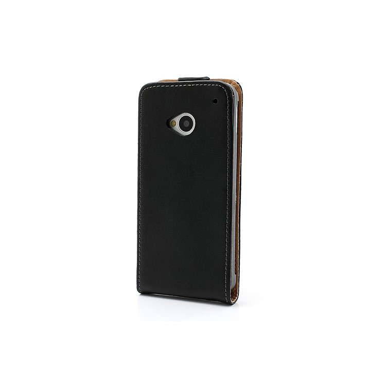 Premium Genuine Leather Magnetic Flip Case Accessories for HTC One M7 801e-2