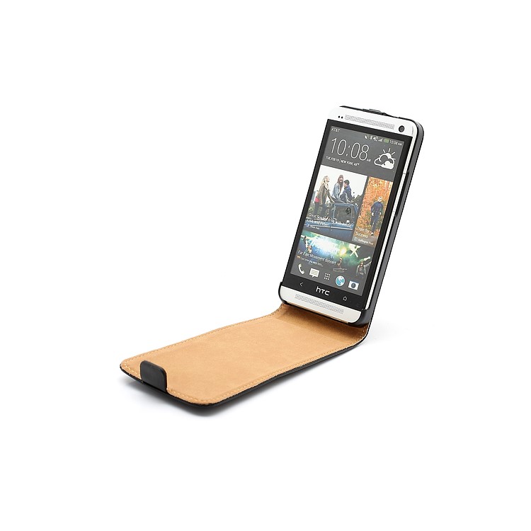 Premium Genuine Leather Magnetic Flip Case Accessories for HTC One M7 801e-5