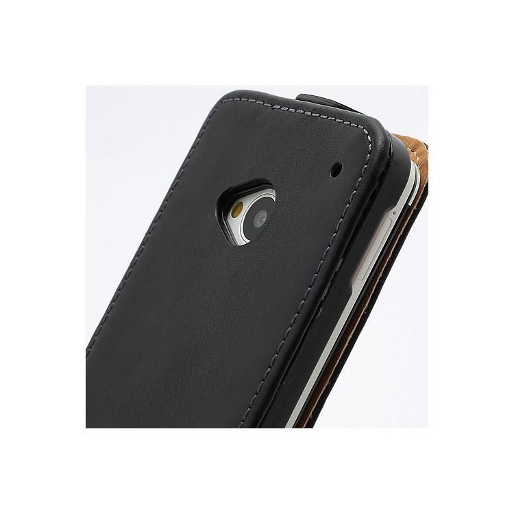 Premium Genuine Leather Magnetic Flip Case Accessories for HTC One M7 801e-7