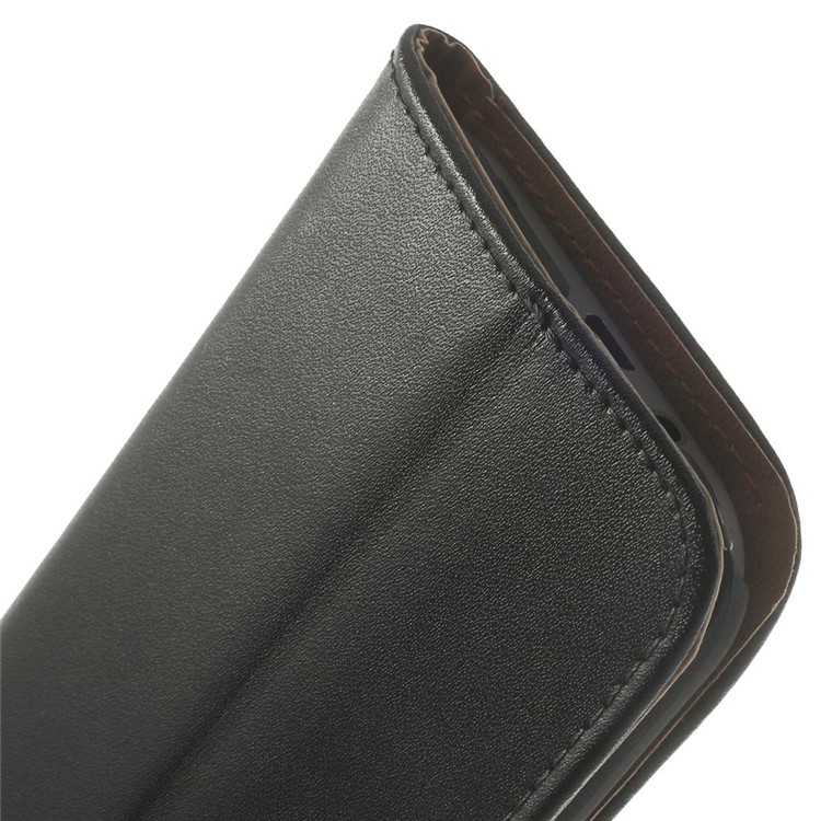 Genuine Split Leather Skin Wallet Case for HTC One M8 w/ Stand-10