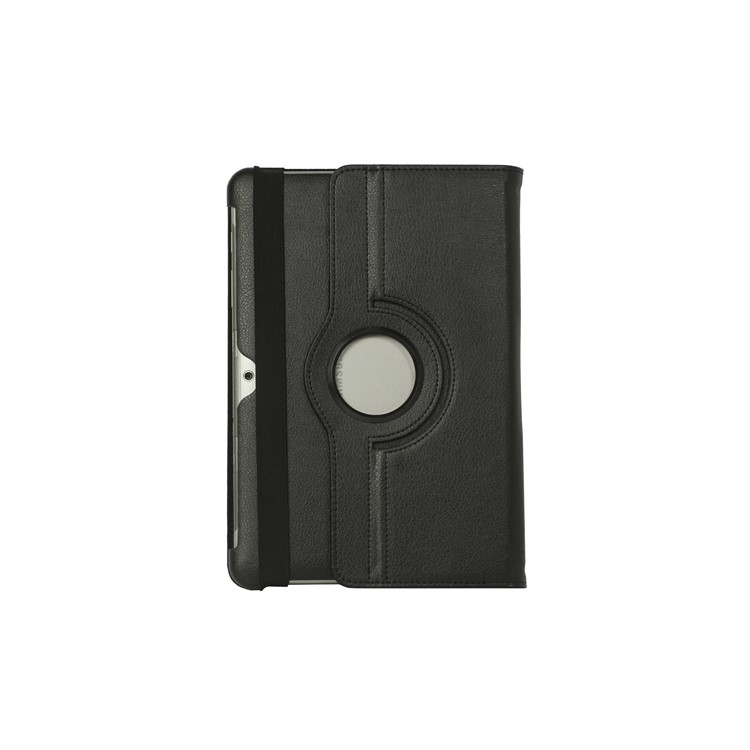 Funda De Cuero Giratorio De 360 ​​grados Para Samsung Galaxy Tab 2 10.1 P5100 P5110 P7510 - Negro-3