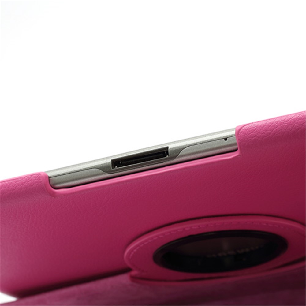 360 Degree Rotary Leather Case Stand for Samsung Galaxy Tab 2 10.1 P5100 P5110 P7500 P7510 - Rose-10